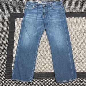 AG The Hero Relaxed Jeans Men’s 38 Straight Leg Medium Wash Denim Casual Classic